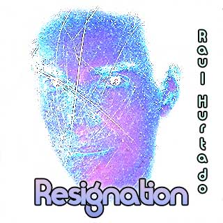Resignation artwork showing Raul Hurtado looking at the camera