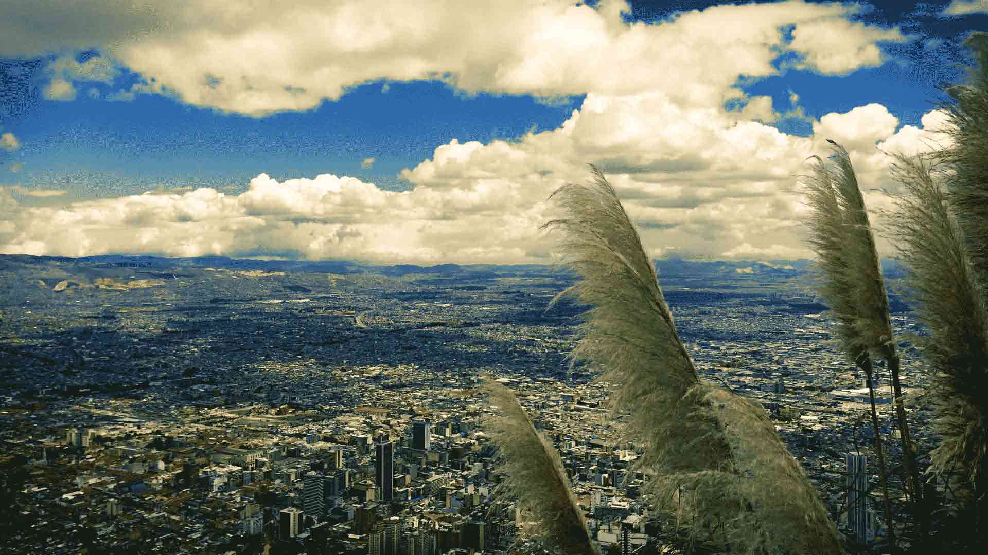 View of Bogotá from Monserrate Mountain